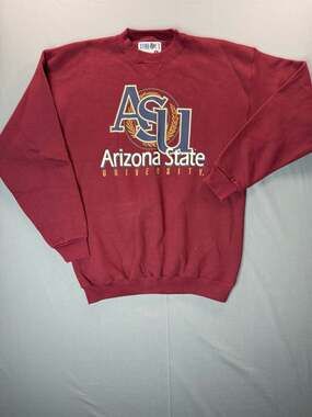 Vintage 90’s Arizona State University ASU Maroon Crewneck Sweatshirt Men's L